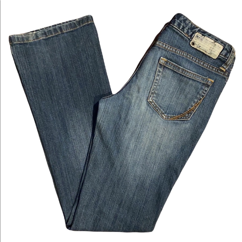 Converse mid rise flare jeans